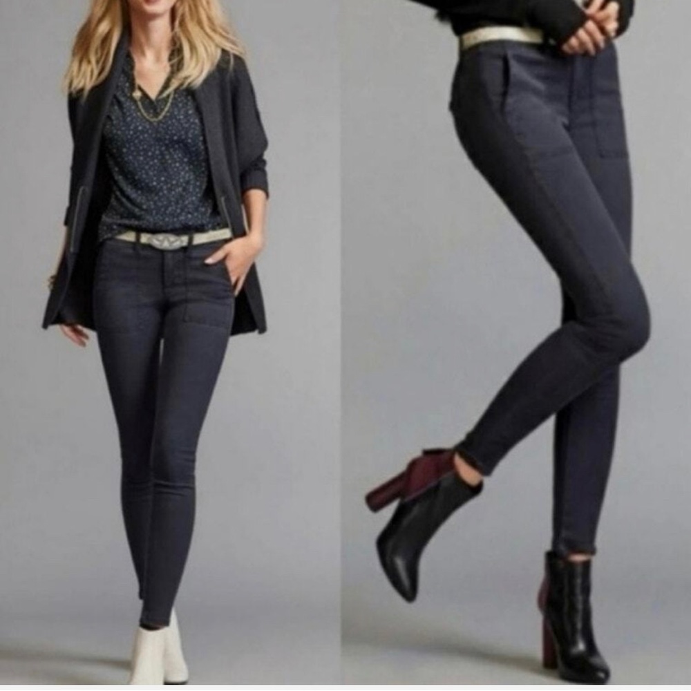 CABI #3395 Corduroy The Quest Skinny Ribbed Cargo Gorpcore Pants Women’s Size 10